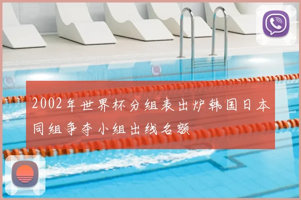 2002年世界杯分组表出炉韩国日本同组争夺小组出线名额